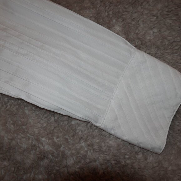 Women's Sandra Ingrish Size 10 White Long Sleeve Button Down Blouse - Picture 3 of 6